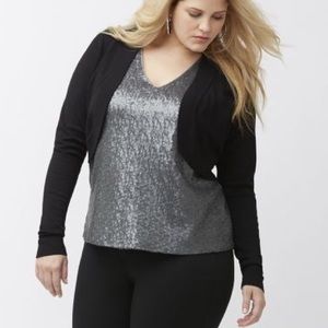 Lane Bryant Dressy Sweater Shrug Bolero Size 14/16